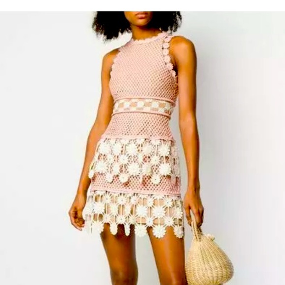 Self-Portrait Dresses & Skirts - Self portrait 3D Floral Mini
